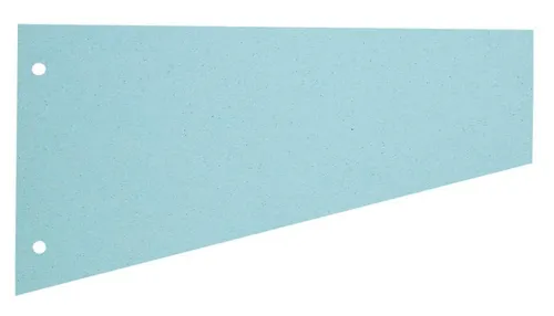 Herlitz Trennstreifen trapezförmig Manila Karton blau 100 Trennstreifen
