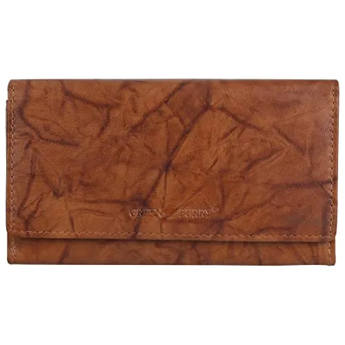 Greenburry Geldbörse Basic, Leder - Hochwertige Leder-Geldbörse mit RFID-Scanschutz, ideal für sicheren Kartenaufbewahrung und genügend Platz für Münzen und Scheine.