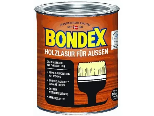 Bondex Holzlasur für Außen 750 ml kalk weiß