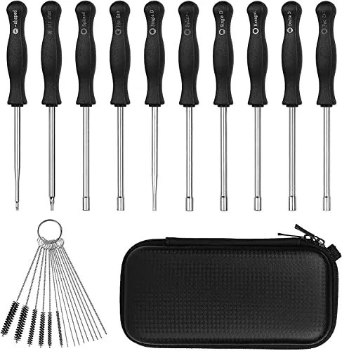 10PCS Vergaser Reinigung Werkzeug Schraubendreher Kit für Common 2-Zyklus Vergaser Einstellung Kleine Motor Carb Tune up Einstellwerkzeug Carb Tool Kit