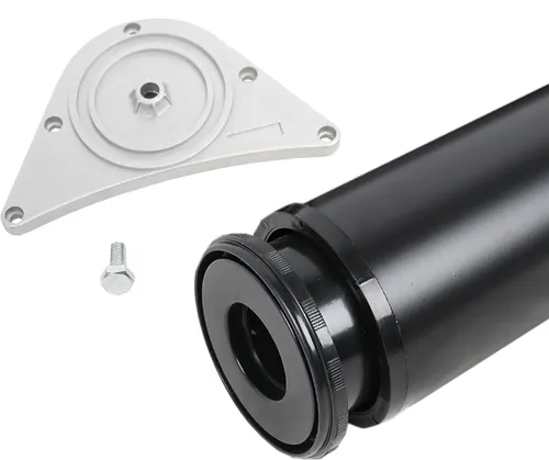 Tischbein 80mm Durchmesser Höhe 870 mm in schwarz Tischfuß Möbelfuss aus Metall