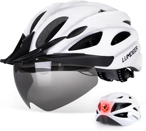 LUMDEER Fahrradhelm mit Licht und Visier – Urbaner City Helm für Herren und Damen