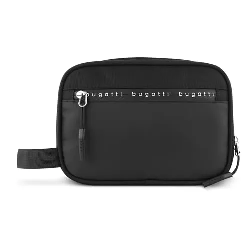 bugatti Blanc Delight Kulturtasche - Reisetasche aus robustem Tarpaulin Light & Nylon, mit vielen Fächern für optimale Organisation und abwaschbarem Material für einfache Reinigung.