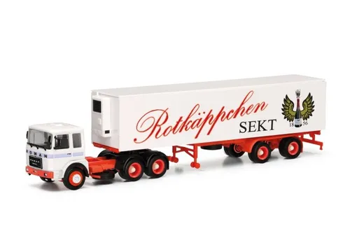 Herpa 317887 | Roman Diesel 6x4 Kühlkoffer-Sattelzug | Rotkäppchen Sekt | 1:87