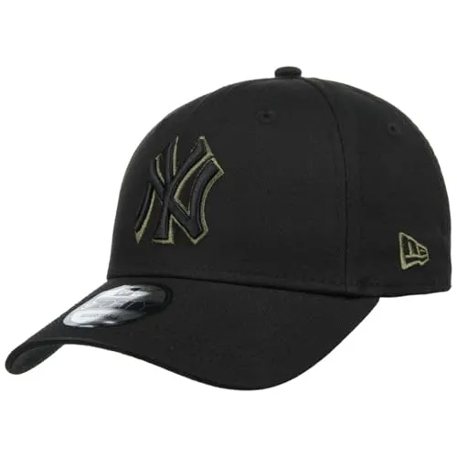 New Era 9Forty Strapback Cap OUTLINE New York Yankees - Schwarze Baseballcap für Unisex Erwachsene, ideal für die Freizeit. Aus 100% Baumwolle gefertigt, bietet sie hohen Tragekomfort und ist perfekt für den Sommer.