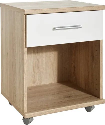 Wimex Rollcontainer Joker, brauner Schrank mit 1 Schublade - Büroschränke mit flexiblem Stauraum, ideal als Nachttisch oder für das Home Office, aus robustem Holzwerkstoff und in modernem Design.