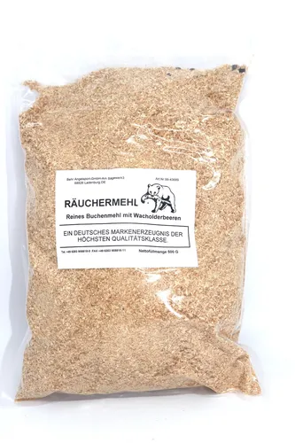 Behr Qualitäts Räuchermehl Buche Wacholder 500g | Räucherspäne Räuchern Smoker