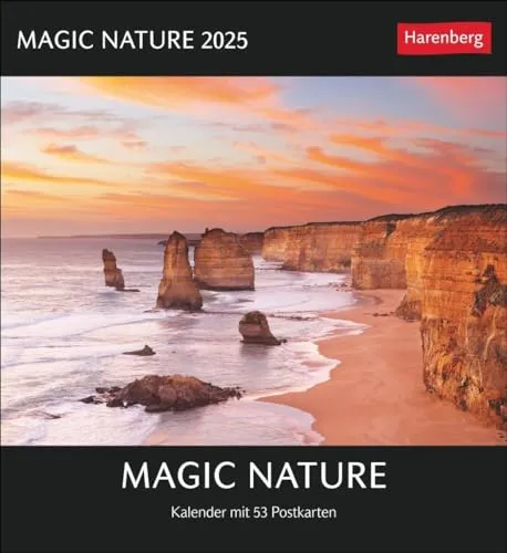 Magic Nature Postkartenkalender Kalender 2025 - Kalender mit 53 Postkarten: Tischkalender zum Aufstellen und Aufhängen mit 53 Postkarten: Landschafts- und Tierfotos zum Sammeln und Verschicken