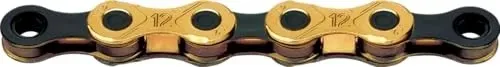 Kette KMC X12 12 Speed Gold - Fahrradketten, hochwertige 12-Gang Kette in edlem Gold-Design für optimale Schaltperformance und Langlebigkeit