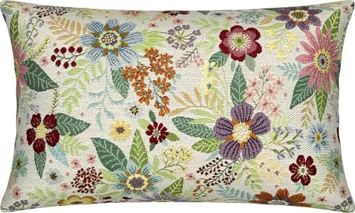 Erwin Müller Kissenhülle Blumen Natur-bunt Größe 30x50 cm