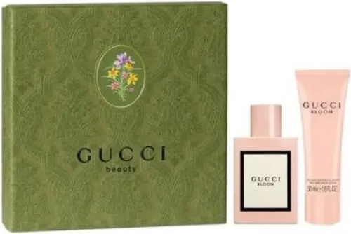 Gucci Bloom Geschenkset Edp Spray 50ml & Body Lotion 50ml - Damendüfte mit blumigem Duft, perfekt als Geschenk für besondere Anlässe und zur Pflege der Haut.