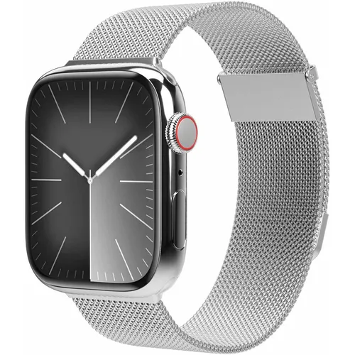 Apple Watch Milanese Loop 2 Armband 40 | 41 | 42 mm - Silber - Zubehör Smartwatches: Elegantes Milanese Loop 2 Armband in Silber, perfekt für einen stilvollen Look und hohen Tragekomfort.