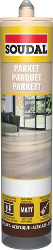 Soudal Parkettdichtstoff 290 ml - Dichtstoff für Fugenfüller, ideal für Parkett mit Eiche-Finish, sorgt für langlebige und flexible Abdichtungen in Ihrem Zuhause.