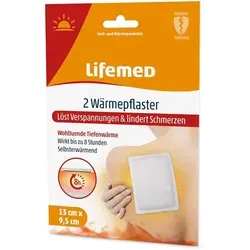 Lifemed Wärmepflaster, 9,5 cm x 13 cm, weiß, 3er Pack (6 Pflaster) 4 x 6 Stück = 24 Stück
