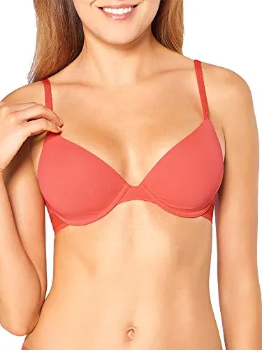 Sloggi Damen Ever Fresh Bügel-BH, gepolstert, Halbschale Gr. 75D , Papaya