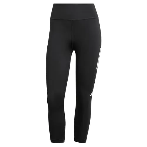 adidas Own The Run 3/4 Lauftight Damen - Schwarz, Größe S - Nachhaltige Damen-Lauftight von adidas in Schwarz, ideal für komfortables Laufen und Training.