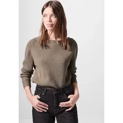 Kuscheliger Strickpullover für Damen - Damenpullover mit U-Boot-Ausschnitt und langen Ärmeln, aus einem weichen Materialmix für besonderen Tragekomfort und Gemütlichkeit.