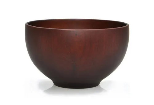 Goodwei Schale Jap. Speise- bzw. Reisschale aus Kastanienholz, 12 cm (dunkelbraun), Holz, (einzeln, 1-tlg), Aus Massivholz gefertigt