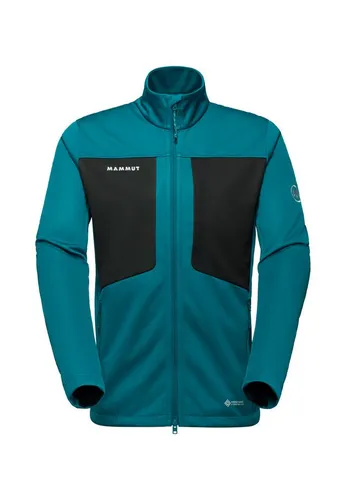 Mammut Ultimate Viii Softshell Jacket Men - Deep Teal-Black XL - Outdoor Freizeitjacke für Herren, ideal für anspruchsvolle Abenteuer. Mit WINDSTOPPER-Technologie und umweltfreundlichem Design bietet sie optimalen Schutz und Atmungsaktivität.