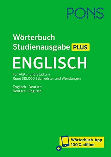 PONS Wörterbuch Studienausgabe Plus Englisch von PONS Langenscheidt