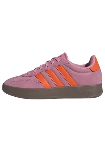 adidas Damen BARREDA Schuhe, Bliss pink/Impact orange, 40 2/3 EU - Damen-Sneaker mit regulärer Passform und stylischem T-förmigem Overlay, ideal für trendbewusste Frauen, die Komfort und Style kombinieren möchten.