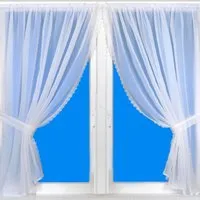 Produktbild Arsvita Gardinenset mit Stangendurchzug Satin 140 cm x 120 cm Weiß