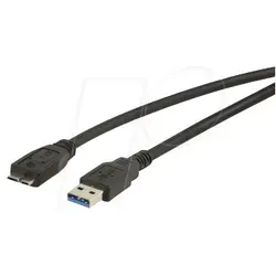 USB3 A-A-MIC3 SW - USB 5 Gb/s Kabel, A Stecker auf Micro B Stecker, 3 m
