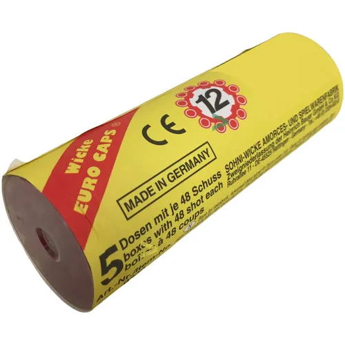 Wicke 12 Schuss Munition Rolle 0240 - Weco 0240 - Hochwertige Ringamorces für Spielzeugwaffen, 12 Schuss für stundenlangen Spielspaß.