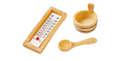 Sauna Zubehör in beige von HobbyFun