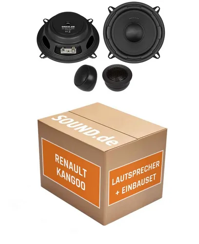 JUST SOUND best choice for caraudio Lautsprecher Boxen vorne Crunch DSX5.2E für Renault Kangoo Typ W Auto-Lautsprecher (80 W, 13 cm)