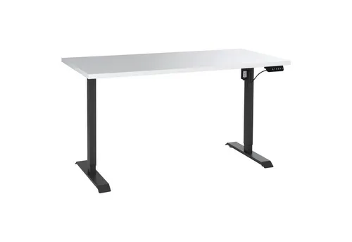 Composad Computertisch ENERGIA, 150 x 69 cm, Anthrazit, Weiß Hochglanz, motorisch höhenverstellbar, Memory-Funktion