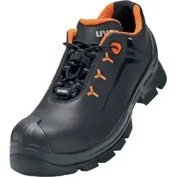 uvex 2 MACSOLE® Halbschuhe S3 schwarz, orange Weite 12 Gr. 39 - Arbeitsschuhe mit hervorragendem Tragekomfort und S3-Schutzklasse. Die MACSOLE®-Gummisohle bietet optimale Dämpfung und Rutschhemmung für maximale Sicherheit im Arbeitsalltag.