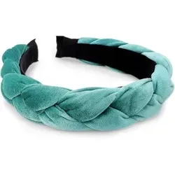 Geflochtenes Samt-Stirnband für Damen - Elastischer Haarreifen - Stylisches geflochtenes Haarband aus weichem Samt für jeden Anlass. Elastische Passform sorgt für hohen Tragekomfort. Ideal für Sport, Makeup oder Freizeit und in verschiedenen Farben erhältlich.