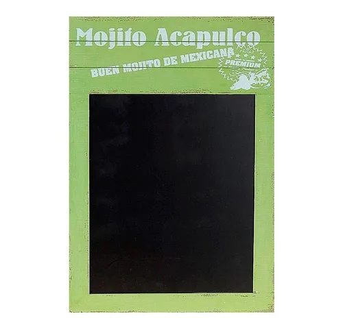 Wellgro Memoboard Nostalgische Holz-Kreide-Tafel