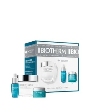 Biotherm Aquasource Hydra Barrier Routine Set - Tagespflege-Set mit Hydra Barrier Cream, Life Plankton Elixir und Life Plankton Eye. Stärkt die Hautbarriere in nur 1 Stunde und sorgt für regenerierte, geschmeidige Haut.