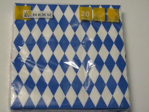 Servietten OVP Bayrisch Blau 20