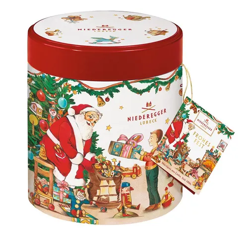Niederegger Weihnachtsdose mit Marzipan Klassikern 250g von Niederegger