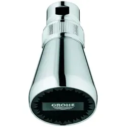 Grohe Relexa Plus 50 Kopfbrause chrom - 1 Strahlart mit Kugelgelenk, GROHE Long-Life Oberfläche und einstellbare Durchflussmenge