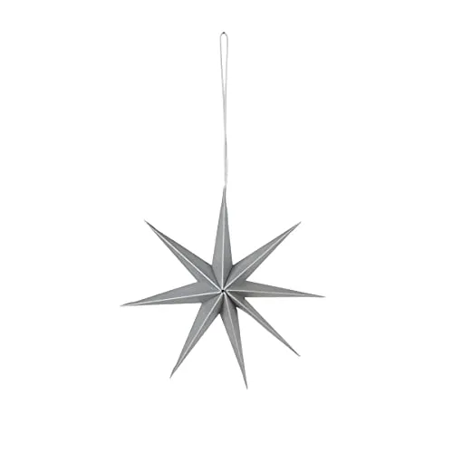 Broste Copenhagen 70080396 Star Papierhänger S Silver 15 cm (1 Stück)