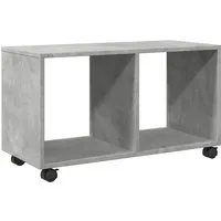 vidaXL Rollschrank Betongrau 72x33x42,5 cm - Kommode aus Holzwerkstoff mit 4 drehbaren Rollen, ideal für flexiblen Stauraum im Büro, Wohnzimmer oder Schlafzimmer.