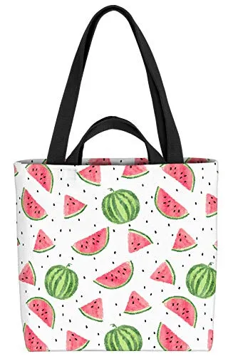 VOID Aquarell Wassermelone Tasche 33x33x14cm,15l Einkaufs-Beutel Shopper Einkaufs-Tasche Bag