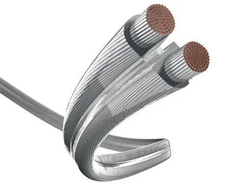 inakustik Premium Lautsprecherkabel Silver 2 x 1,5 mm² - HiFi-Kabel mit hochtonoptimierten, versilberten Leitern für herausragende Klangqualität und verlegefreundlicher Gegenläufiger S/Z Verseilung.