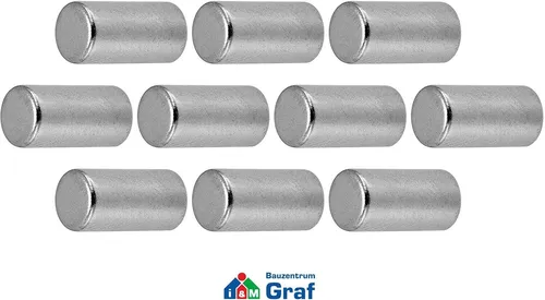 CONNEX Neodym-Stabmagnet Magnetstab, 0,9 kg Haftkraft, Ø5x10 mm, 10 St. /#830757