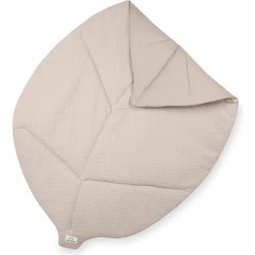 Julius Zöllner Waffeffelpique Krabbeldecke Blatt 170x110 cm - Hochwertige Spiel- & Krabbeldecke aus 100% Baumwolle, schadstoffgeprüft nach OEKO-TEX STANDARD 100, ideal für ein gesundes Schlafklima – Made in Germany.