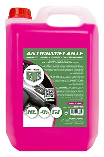 Frostschutzmittel / Motorkühlmittel MTK 10%, -4°C, Rosa, 5 Liter