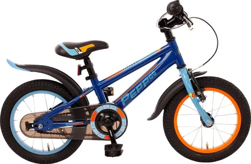 Bachtenkirch Kinderfahrrad Pepp - 14'' - Dunkelblau/Blau - Kinderfahrrad 'PEPP' - ideal für abenteuerliches Fahrvergnügen mit kindgerechten Komponenten und breiten Reifen für optimale Stabilität.