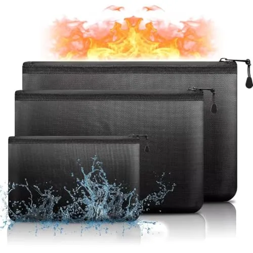 Feuerfeste Dokumententasche Aktentasche 3er Set