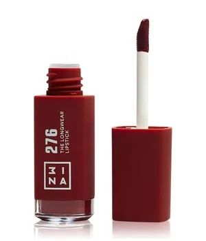 3INA MAKEUP - Longwear Lipstick 276: Glänzender Kastanienbraun, Matte Finish mit Hyaluronsäure - Langanhaltender, Hochpigmentierter Flüssig-Lippenstift - Vegan & Cruelty Free