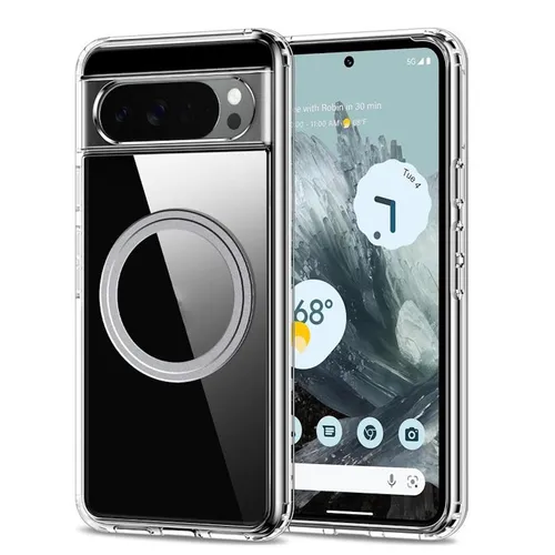 TPU Hülle für Google Pixel 10 Pro XL Transparent Frosted mit MagSafe Magnetring
