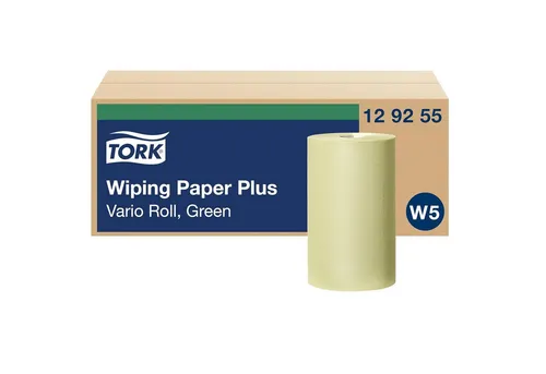 TORK Putztuchrollen Advanced 420 - 2-lagig, grün, 200 Blätter pro Rolle, robust und saugfähig aus Recyclingpapier, ideal für hohe Kapazität und mühelose Handhabung